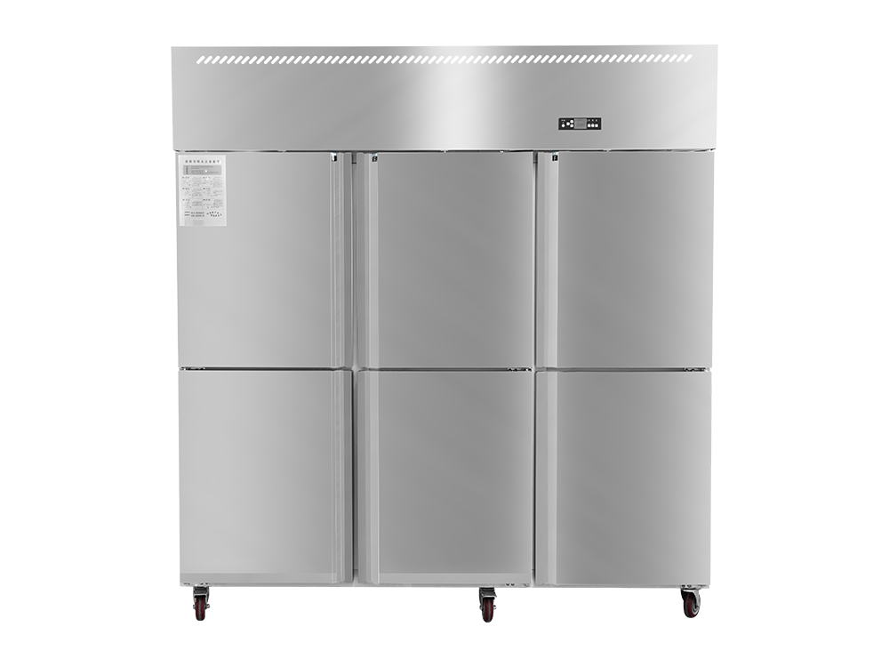 Refrigerador de refrigeración de ventiladores de seis puertas