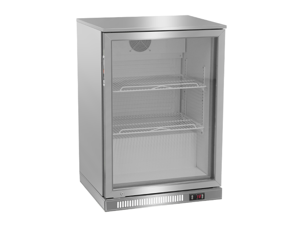 Gabinete de cerveza de puerta única en acero inoxidable