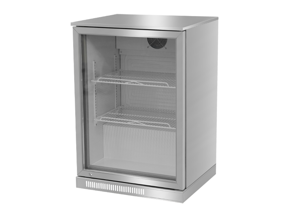 Gabinete de cerveza de puerta única en acero inoxidable
