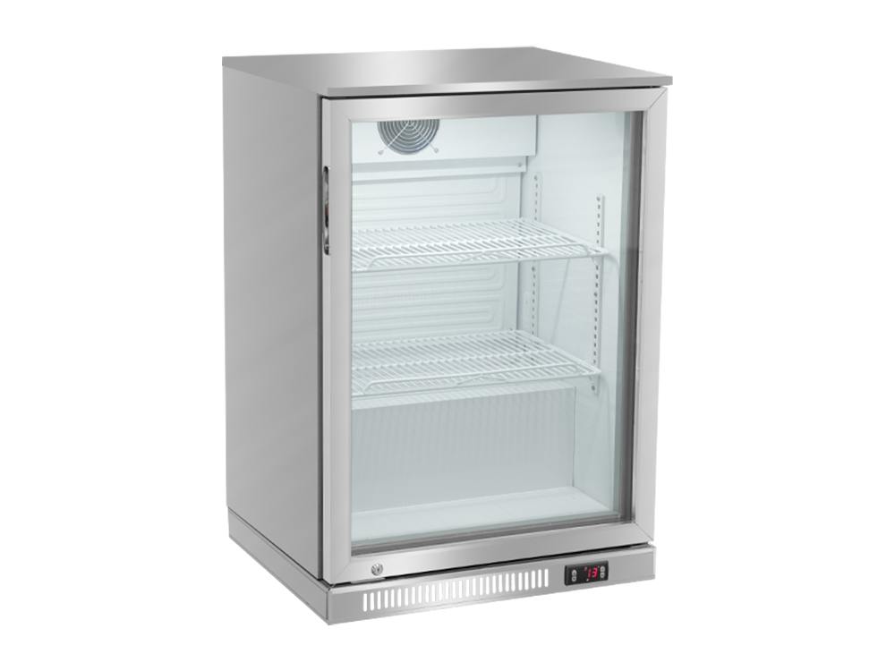 Gabinete de cerveza de puerta única en acero inoxidable