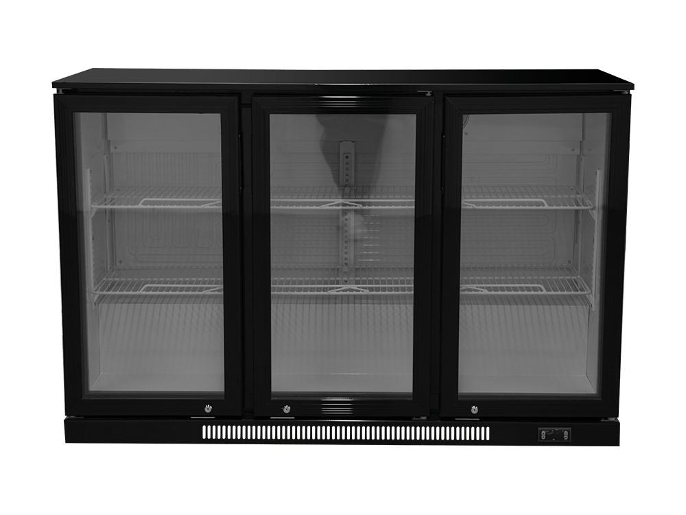 Enfriador de barra trasera de plástico de tres puertas