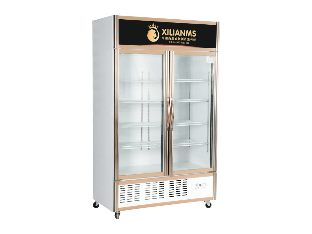 Gabinete de exhibición de congelador con puerta abierta (unidad inferior)